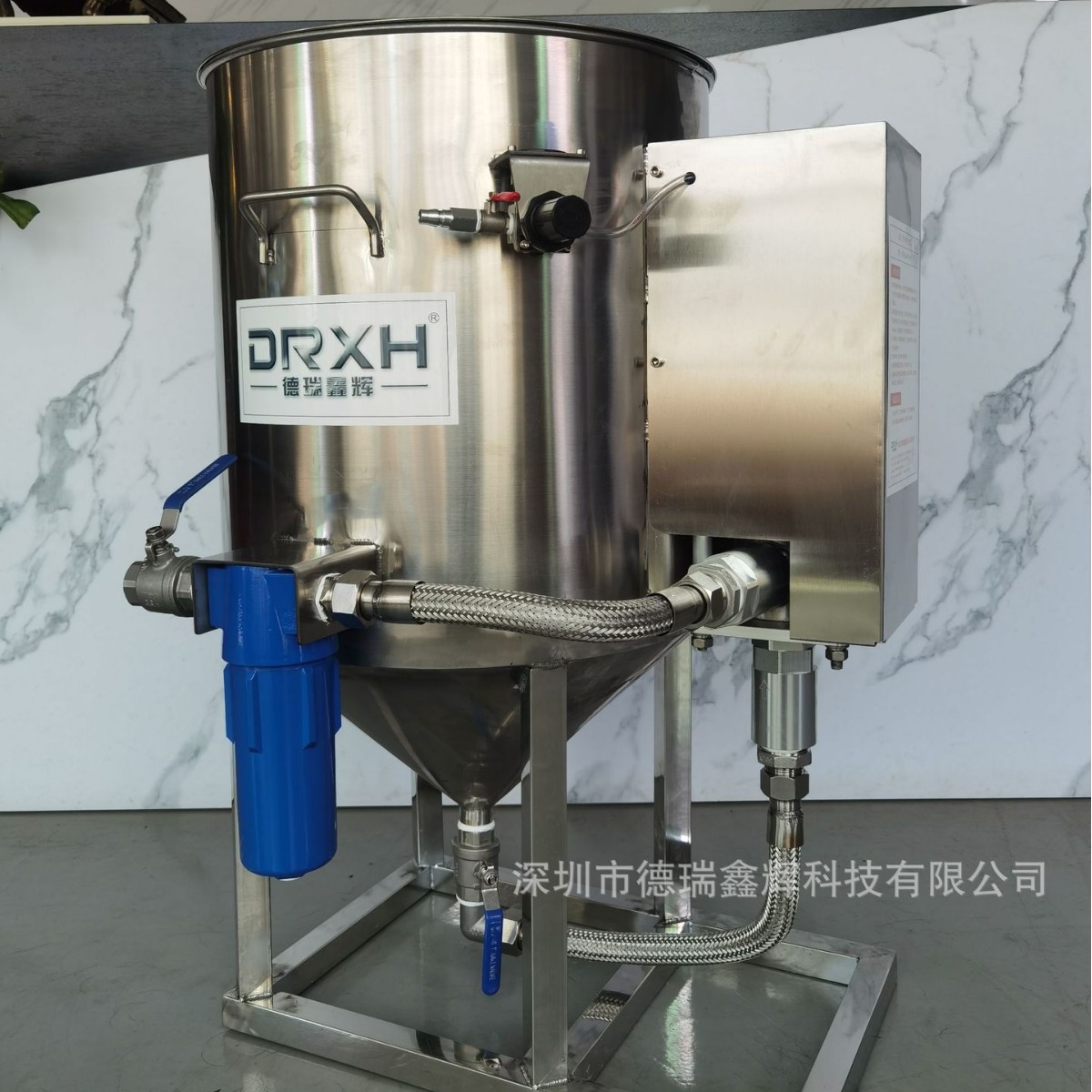 厂家直供自动抛光机用新型蜡桶-浆料增压柱塞泵，无需高压！