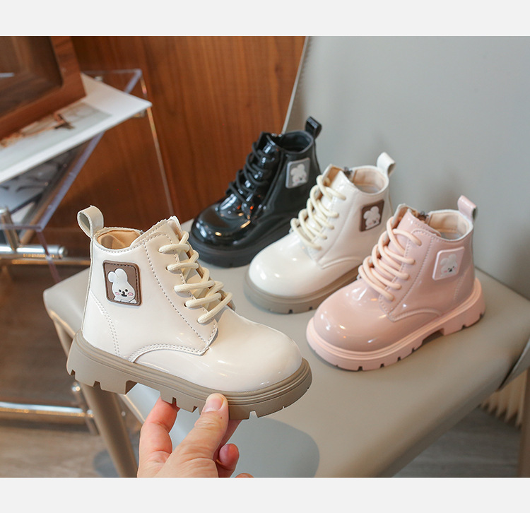 Kinder 2024 Trendy Fashion Mädchen Vielseitige Martin Jungen Frühling und Herbst Britischen Stil Kurze Stiefel_voghion.com