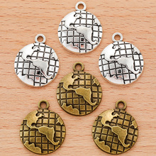 DIY 饰品配件 地球 合金吊坠 复古合金手链钥匙扣小挂件 L103