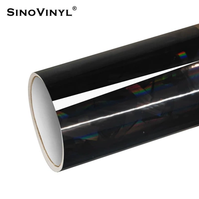 Automotive Film | Rearview Mirror Carbon Silver Fiber - 15217-m-laser-flower-carbon-gray-black