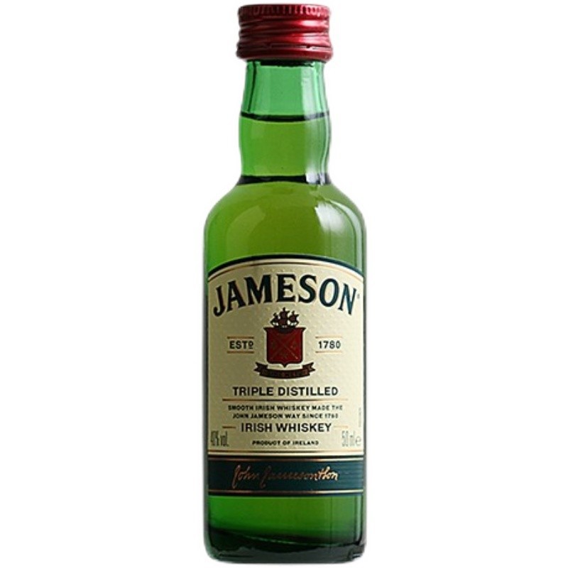 JAMESON尊美醇爱尔兰进口威士忌 占美神占美臣迷你威士忌酒版50ml