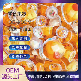 散装果冻OEM贴牌代加工水果味乳酸菌儿童吸吸混合口味儿果肉果冻