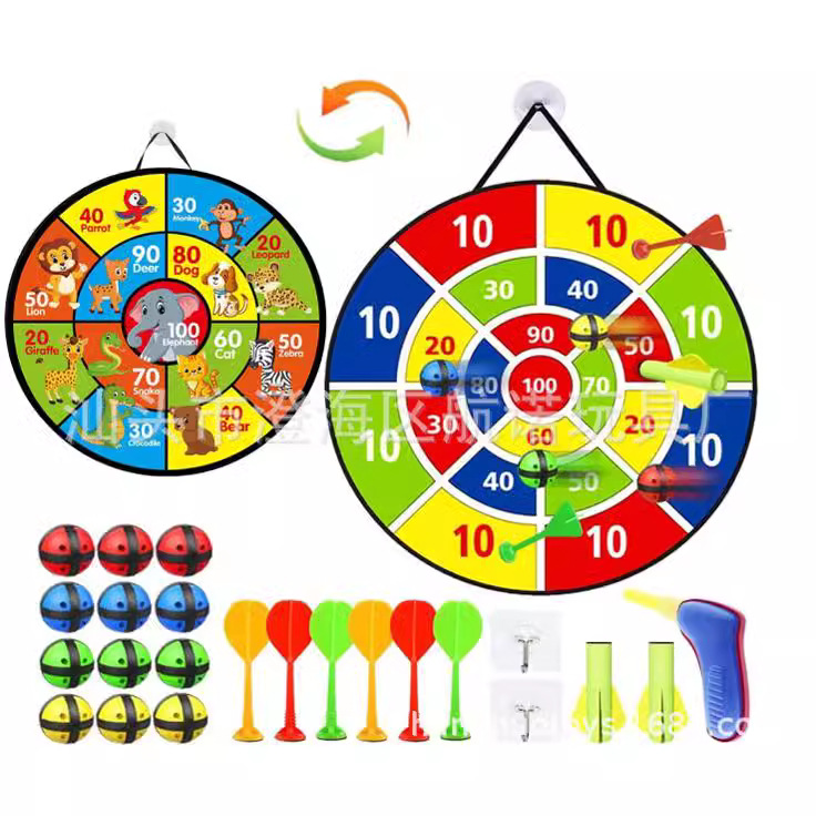 Bola pegajosa para niños 66cm tablero de dardos plegable anillo de acero bola pegajosa objetivo de dardos transfronterizo bola de objetivo pegajoso de dibujos animados juego interior