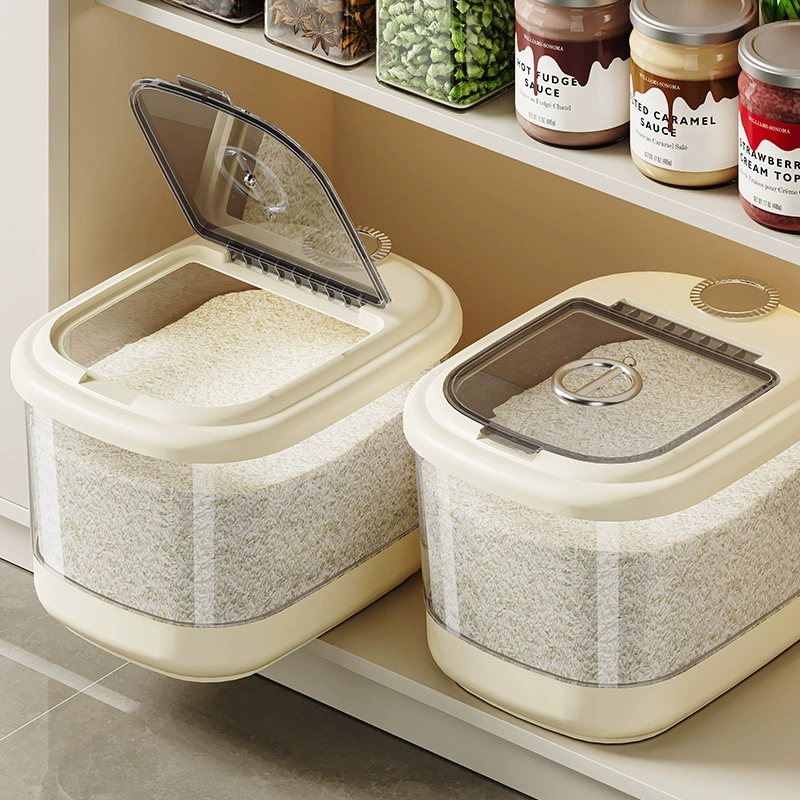 Household rice bucket moisture-proof insect-proof sealed storage grain storage jar rice bucket large capacity kitchen grain storage box