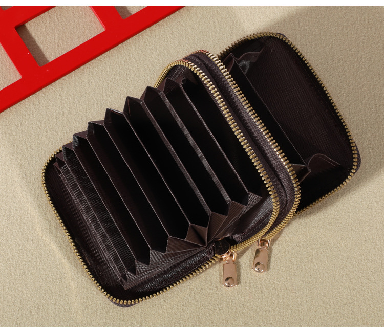 75g Weight Pu Leather Lining Material Zipper Closure Type Small Wallets Bags Type Women's Letter Pu Leather Zipper Wallets