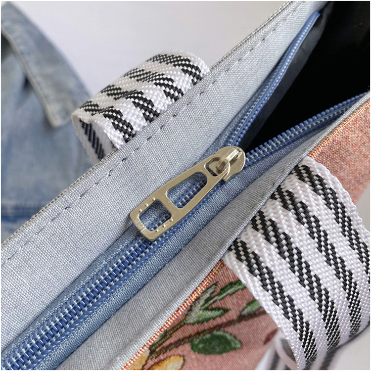 189g Weight Polyester Lining Material Zipper Closure Type Double Shoulder Straps Strap Type Tote Bag Bags Type Casual, Daily Occasion Linen Material Animal Pattern All Seasons Season Women's Gender Cute Style Square Shape Women's Linen Animal Cute Square Zipper Tote Bag 29