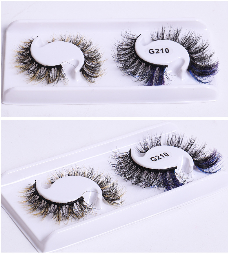 Imitation Mink Hair Planting Color Simulation Grafting False Eyelashes Wholesale display picture 2