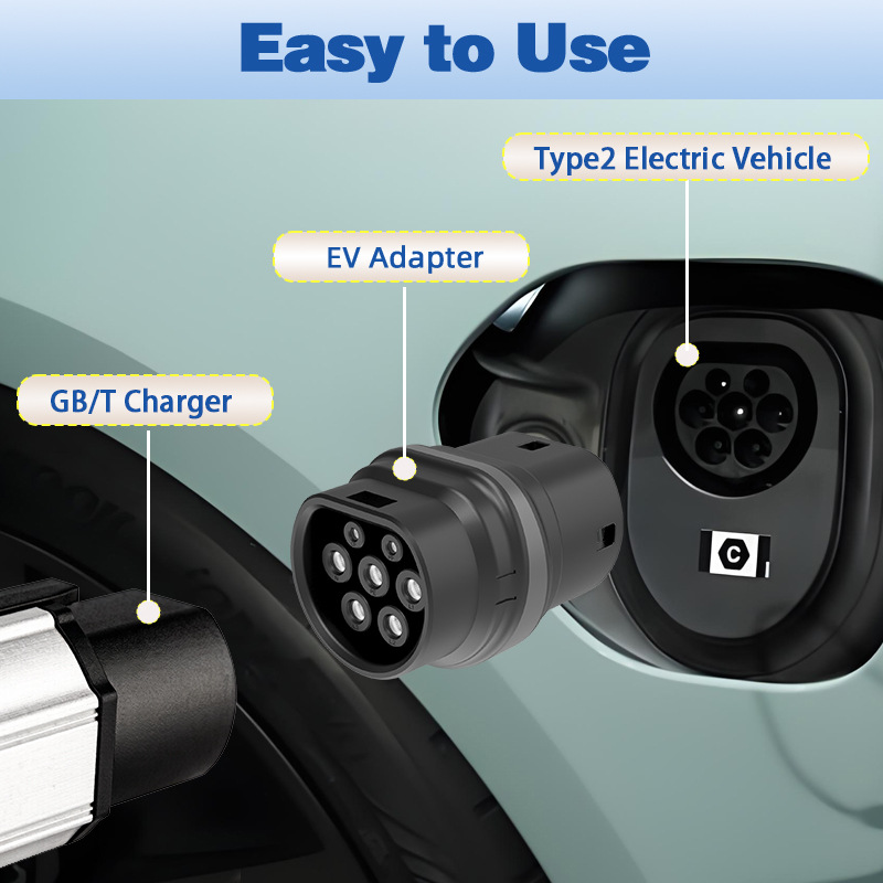 Xiaohu新能源汽车Gbt Charging Pile European Standard American Standard National Standard Conversion Head Tesla J1772 Type2