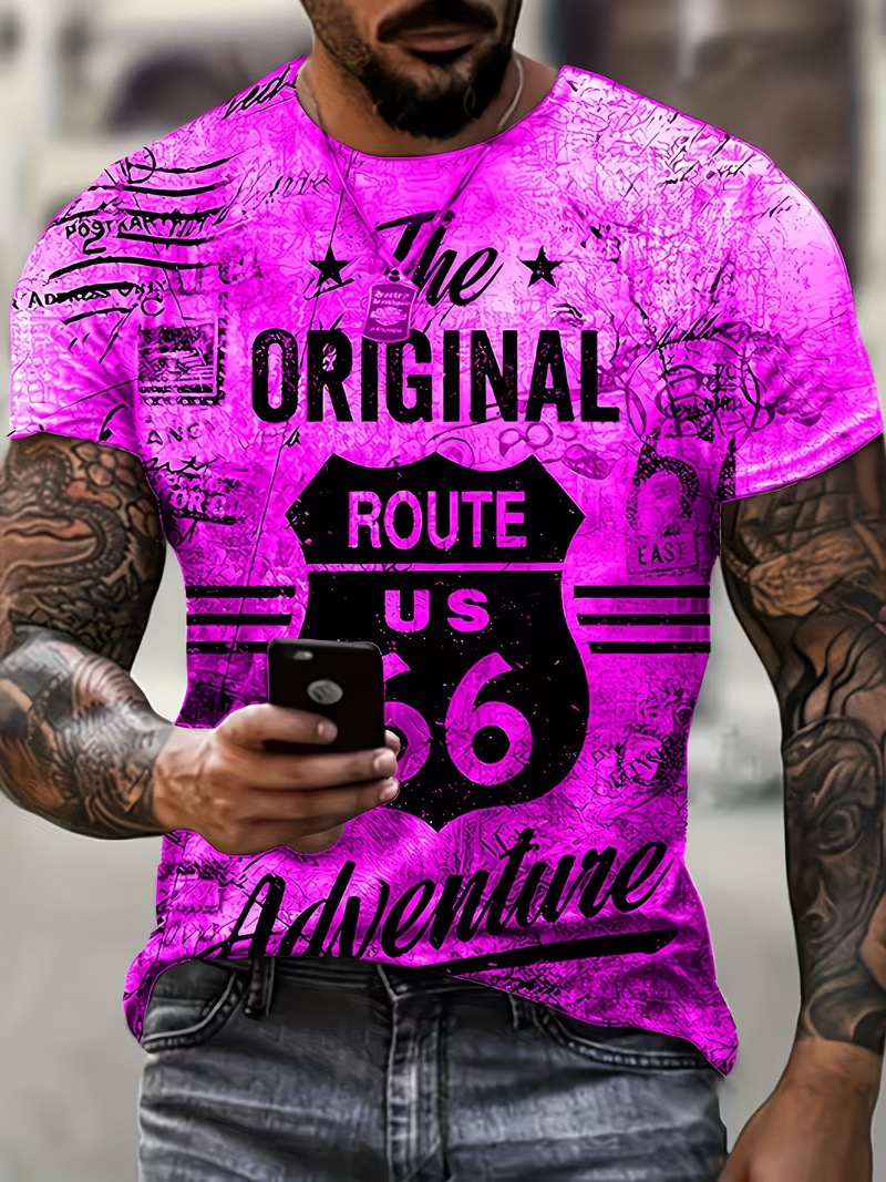 Fábrica de origen transfronteriza estadounidense suelta camiseta de impresión de manga corta de verano camiseta de verano Europa y América para diseñar el cabello diy
