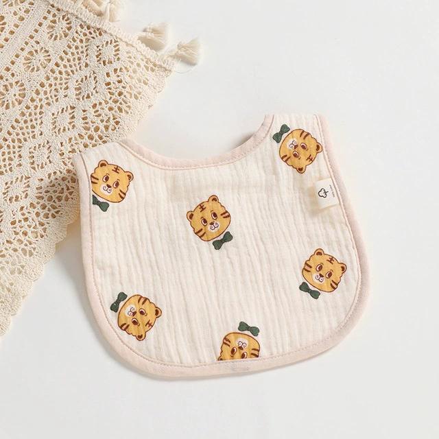 Хлопковый слюнявчик для младенца GAUSE BABY, однотонный, новорожденный, прокладка