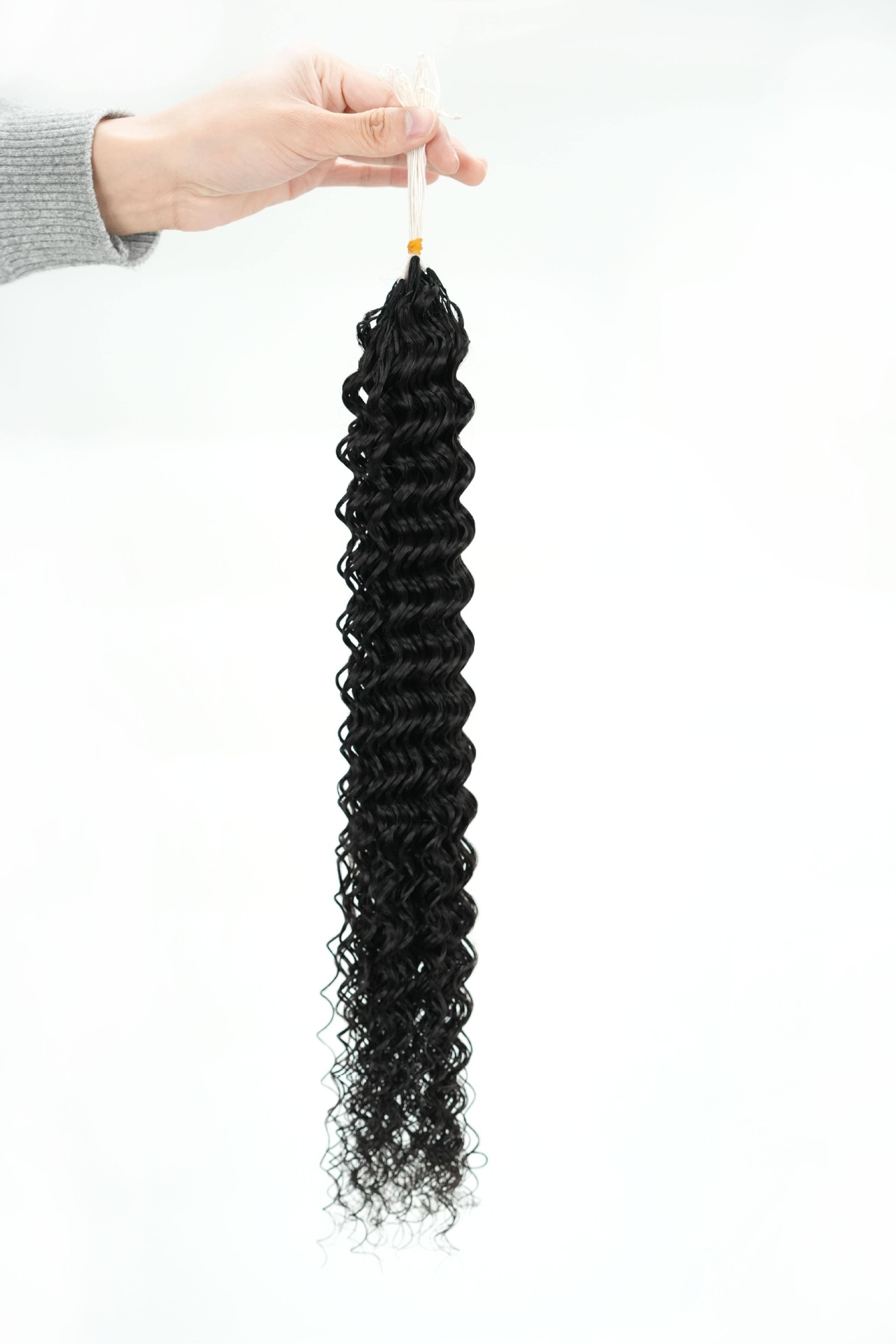 Extensiones de Cabello Humano de Pluma, Cabello Real, Tejido a Mano