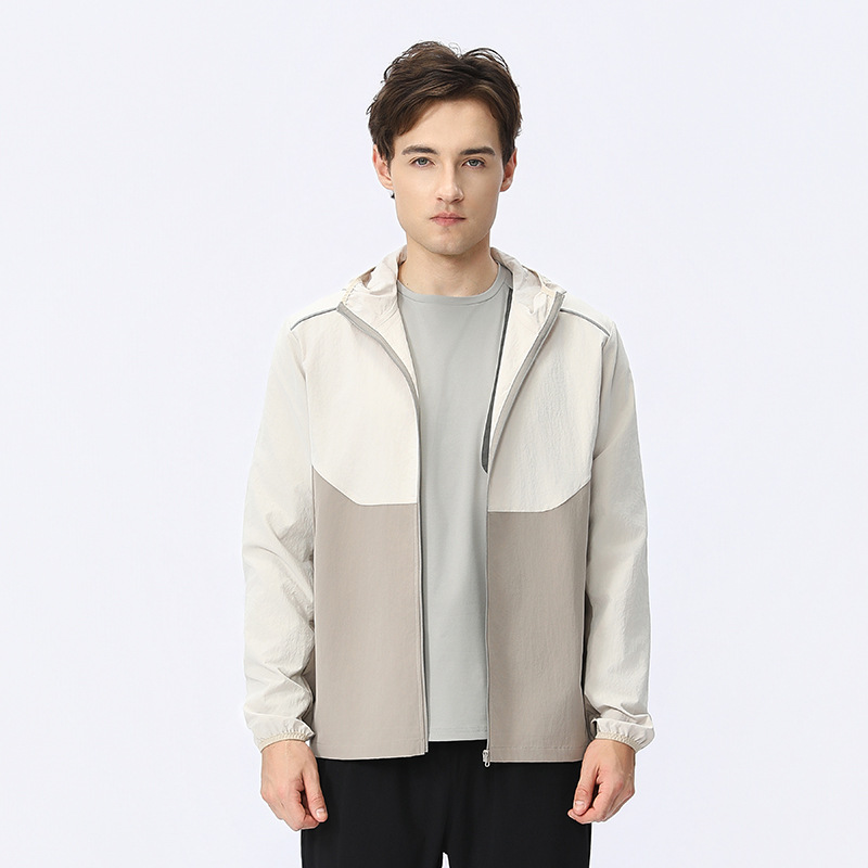 Otoño Lulu correr al aire libre chaqueta ligera y transpirable chaqueta delgada impermeable vestir chaqueta protectora solar chaqueta deportiva