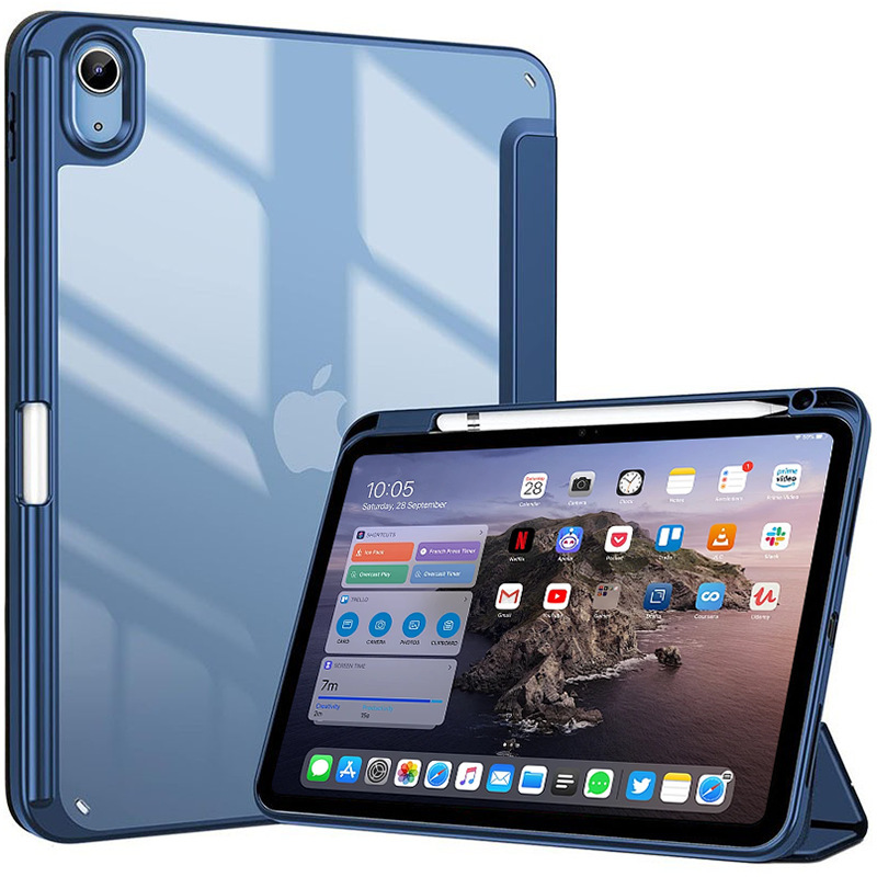 ipad保护套10代三折亚克力平板保护套带笔槽ipad11防摔平板保护壳|undefined
