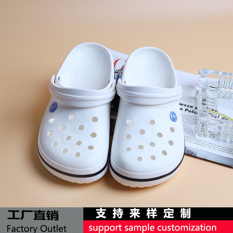 Croc Shoes, Big Card Generation Women's Beach Shoes, Men's Couple's Home Casual Sandals and Slippers, Baotou Factory Direct Sales
