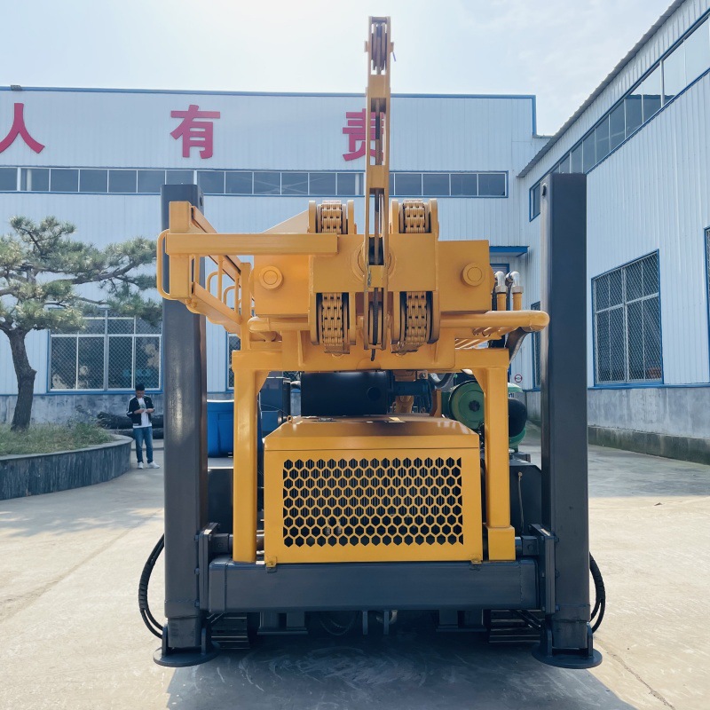 FY500 máquina de perforación de pozo de agua hidráulica completa máquina de perforación de pozo de agua neumática tipo rastreo