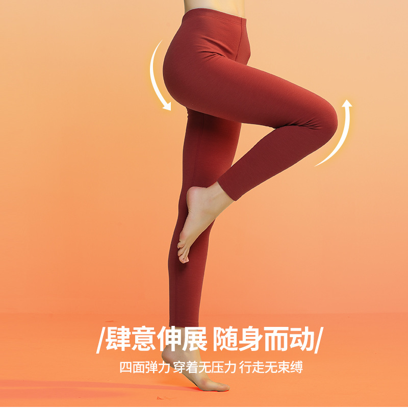 [Enorme y cálido] Nuevos pantalones calientes de mujer de otoño e invierno de lana de seda transfronteriza más leggings engrosados de terciopelo en stock