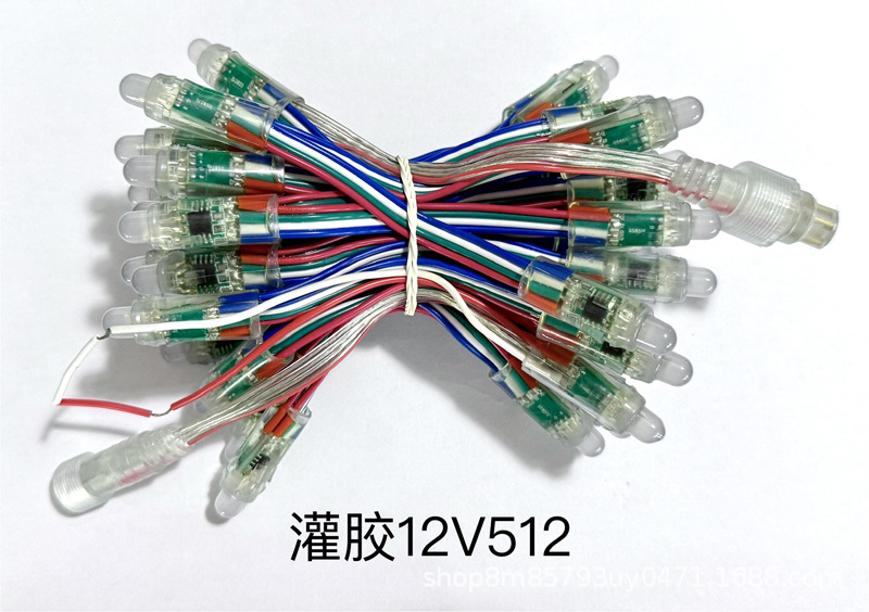Conector impermeable dmx512 de 12mm 5v