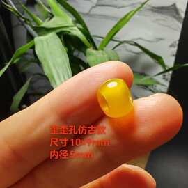 古玩玛瑙老珠子歪歪孔手工仿古diy串珠配饰10x9mm佛珠项链配珠
