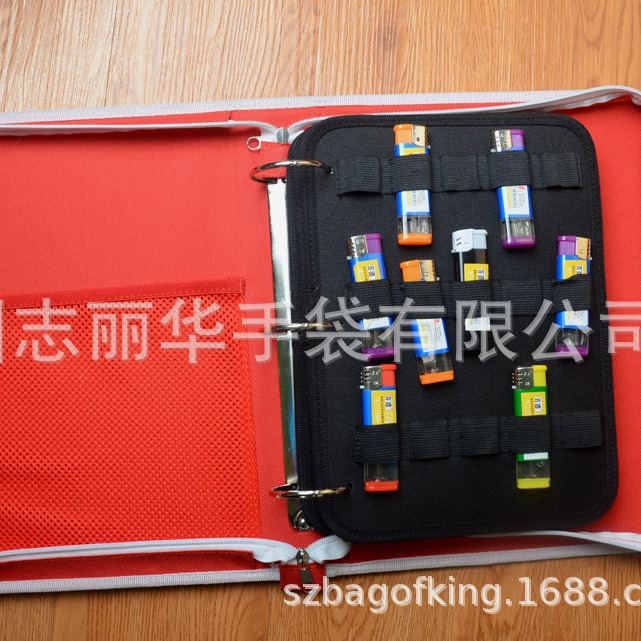 生产打火机样机套包，  橡筋卡位 松紧卡位袋 打火机展示板，打火