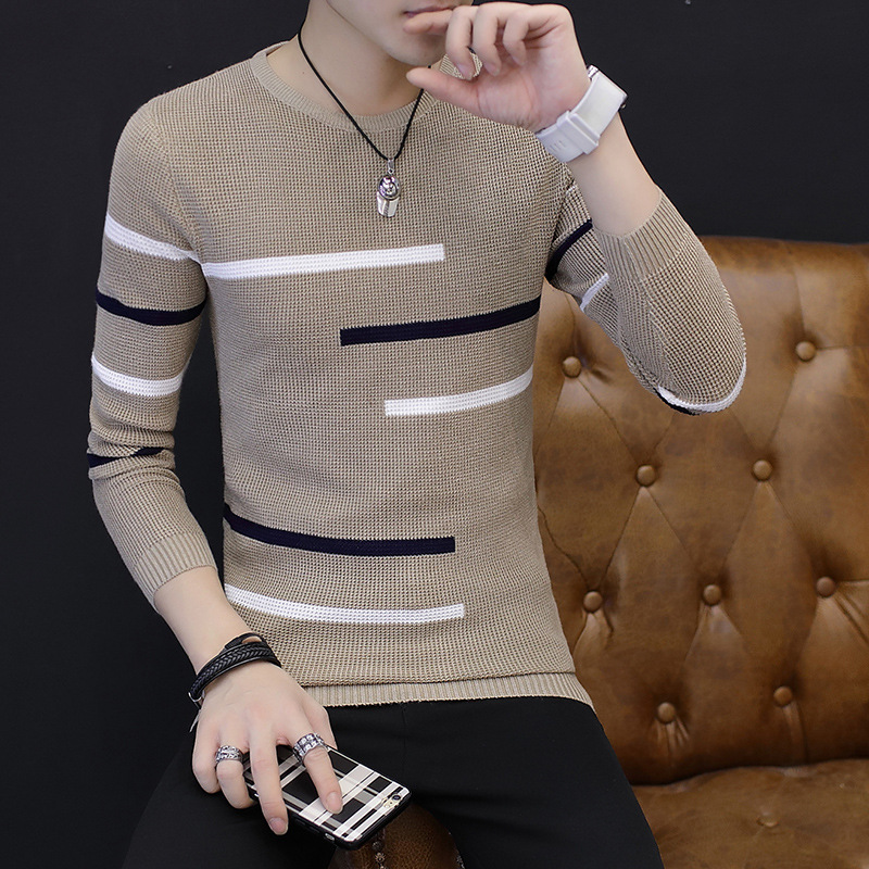 Neue Herbst- und Winter-Freizeitpullover für Männer, plus samtige, lockere und modische Langarmoberteile für Männer, Unterhemden, vielseitige Herrenbekleidung_voghion.com