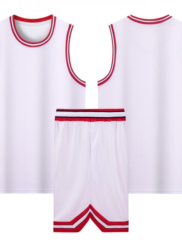 Nuevo conjunto de ropa de baloncesto para hombres de verano estudiantes universitarios compra de equipo de juego camiseta azul corporativa seca rápida Austria A93