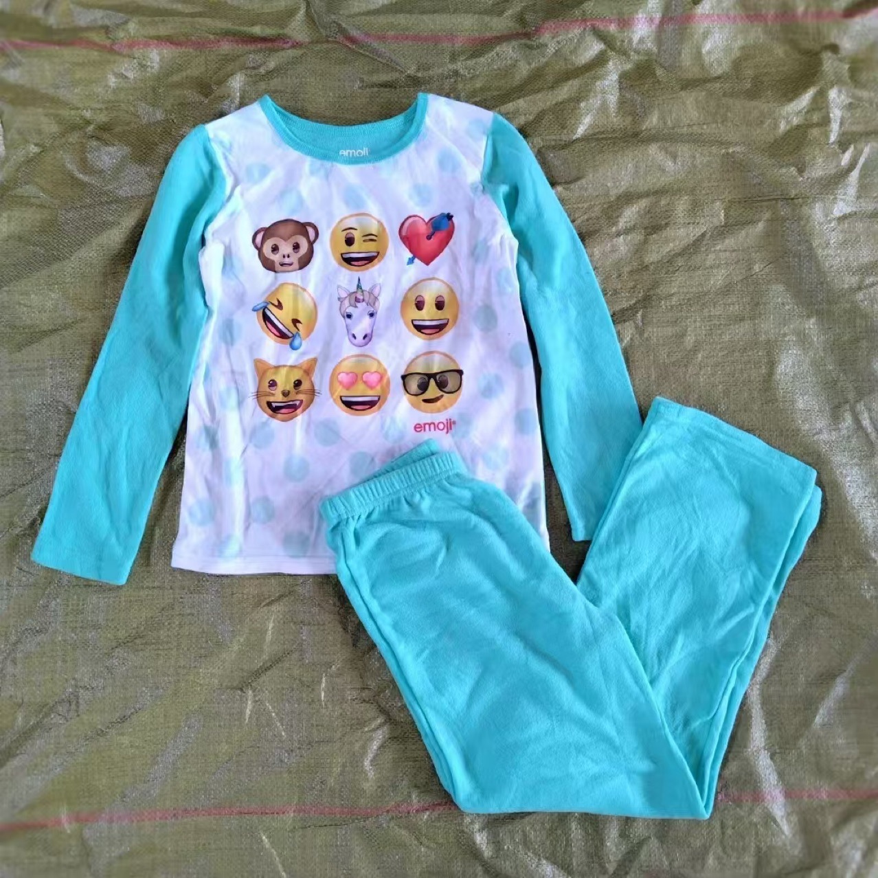 Set de exportación diaria para hombres y niñas, ropa doméstica para niños pequeños y grandes, 2 conjuntos de dibujos animados de invierno y otoño