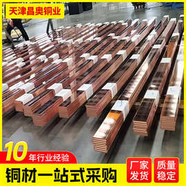 T2紫铜排厂家  接地导电扁铜线  紫铜条现货  TMY接地铜母线5*50