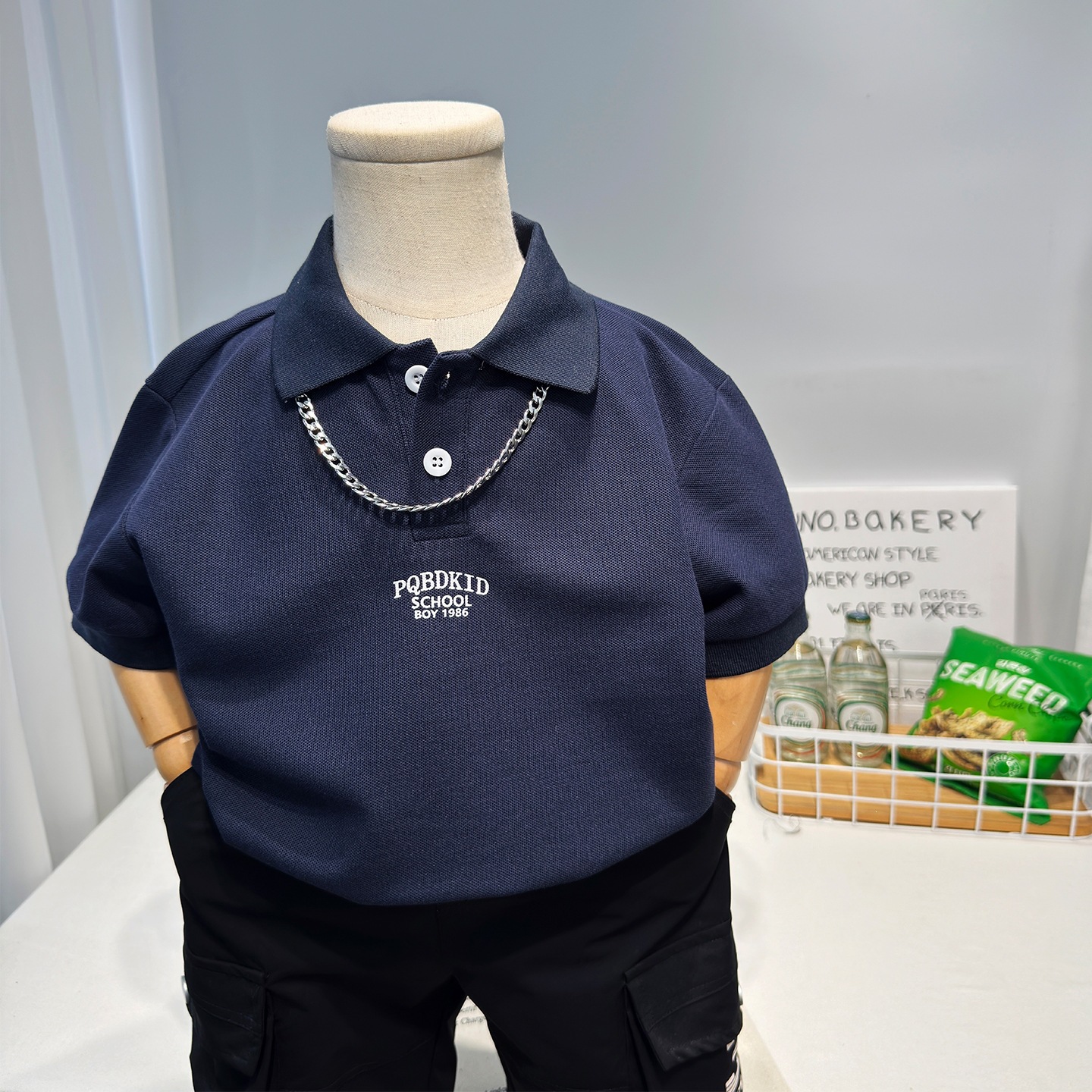 Boys' Summer Polo Shirt Short Sleeve 2026 New Style Baby Versatile Thin Clothes Small Children's Clothing Handsome Top