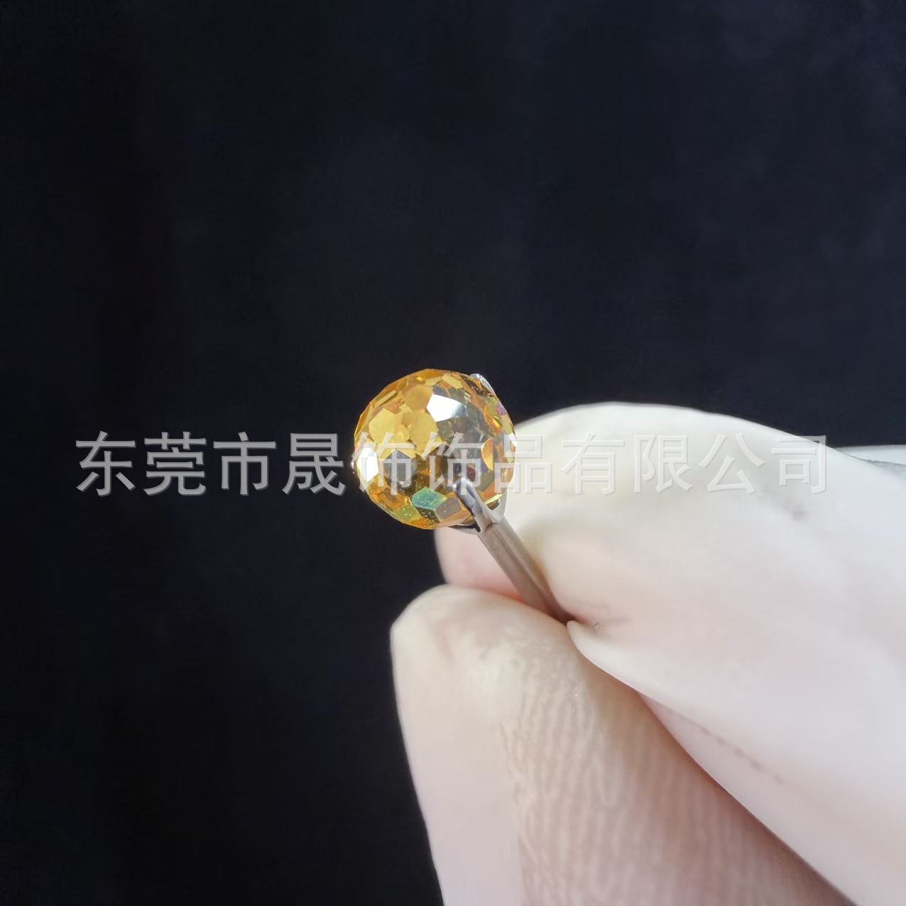 F136 Titanium Cubic Zirconia Ball 小灯泡 Ear Stud Tongue Barbell 超闪蹦迪 Ball Helix Cartilage Stud G23 Implant Grade Titanium Piercing Jewelry