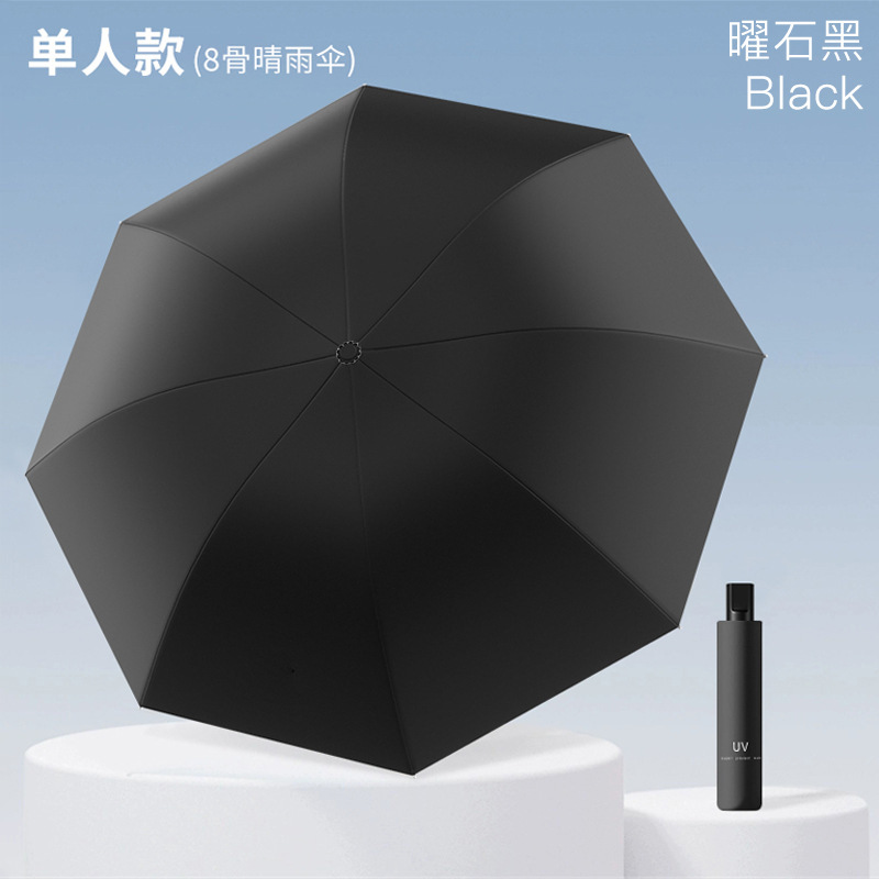 全自动反向环扣12骨商务伞抗风雨伞黑胶防晒晴雨两用加大双人雨伞|undefined