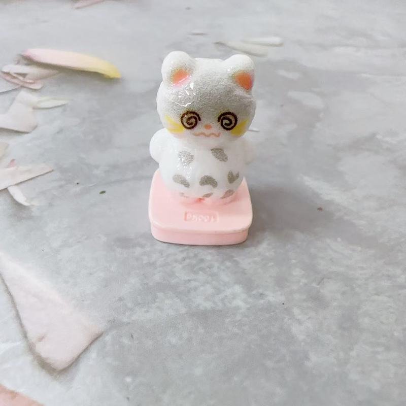 微景观立体称重小胖猫 园艺造景diy装饰品配件手机壳汽车摆件树脂|undefined