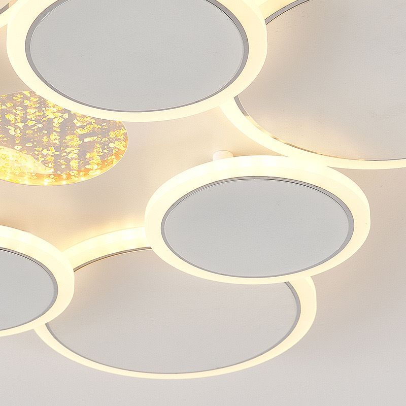 2024 nuevo nórdico simple atmósfera sala de estar lámpara de vestíbulo de alto sentido acrílico dormitorio principal lámpara de techo