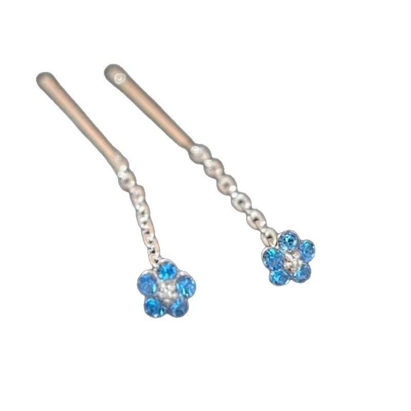 Summer blue universal earrings, light luxury style