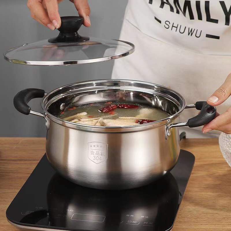 18cm 검정색 손잡이 수프 냄비