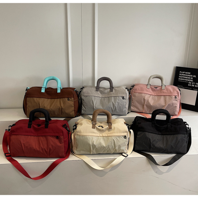 Fitness Bag, Large-Capacity Travel Bag, Women's Fashionable Lightweight Portable Cross-Body Sports Bag, Short-Distance Travel Storage Luggage Bag Fitness Bag, Large-Capacity Travel Bag, Women's Fashionable Lightweight Portable Cross-Body Sports Bag, Short-Distance Travel Storage Luggage Bag