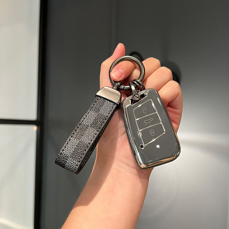 F 높은 회색 + 검은 색 격자 무늬 로프