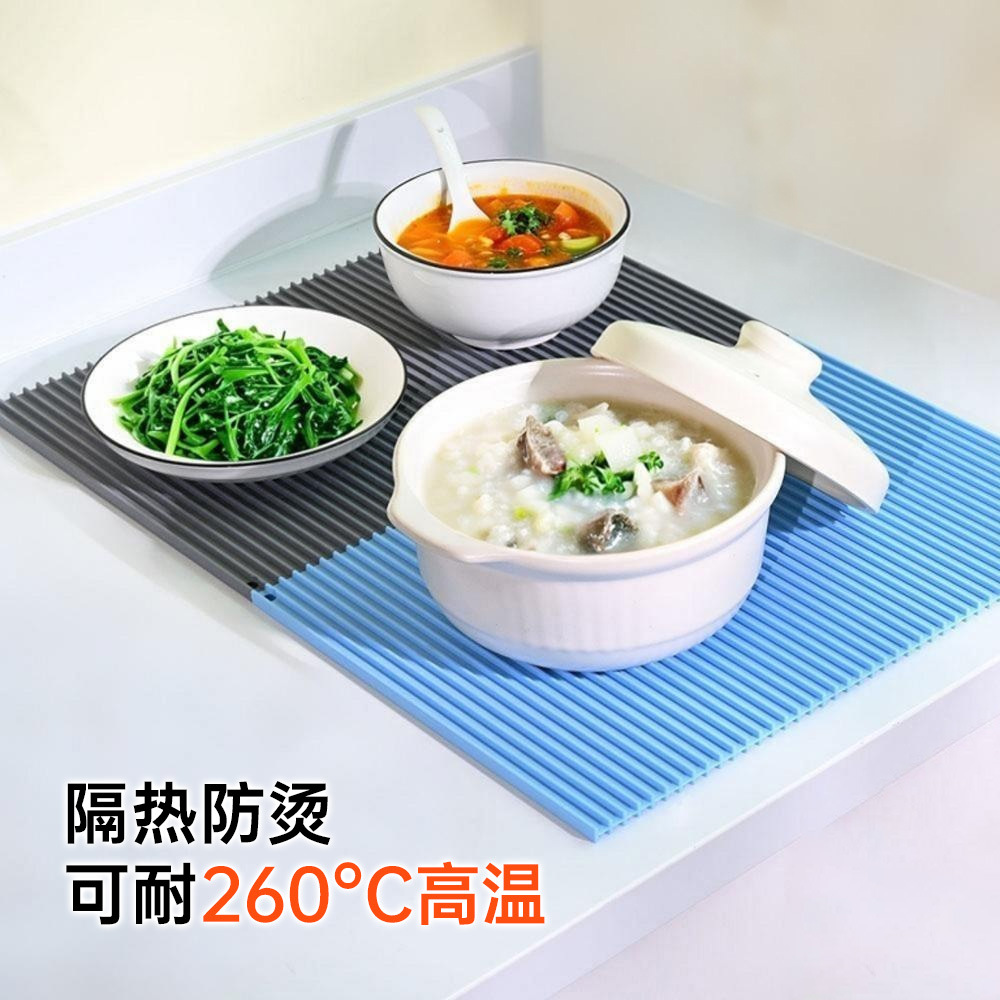 주방매트 미끄럼방지매트 컵받침 배수 다용도 바매트 양면 사용 가능 식품용 실리콘 단열매트 식기