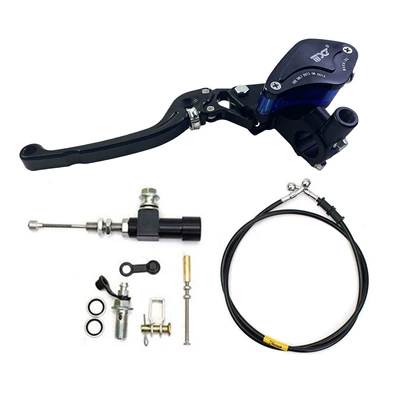Motorcycle hydraulic clutch pump aluminum alloy CNC motorcycle accessories cable clutch modified hydraulic clutch (Other brake systems) - black-maple-leaf-hydraulic-clutch