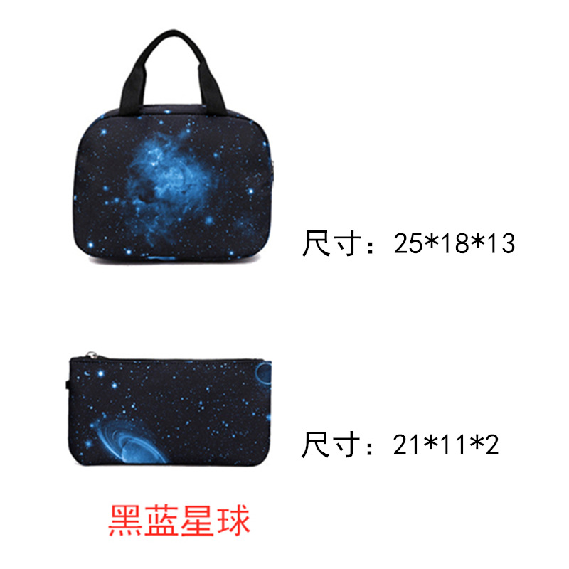 2023 nueva mochila de tres piezas para estudiantes de secundaria subir escaleras de gran capacidad mochila transpirable multicapa de moda