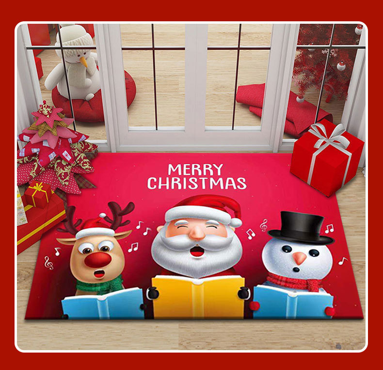 Christmas Cute Santa Claus Bell Elk Polyester Decorations Table Decoration display picture 3