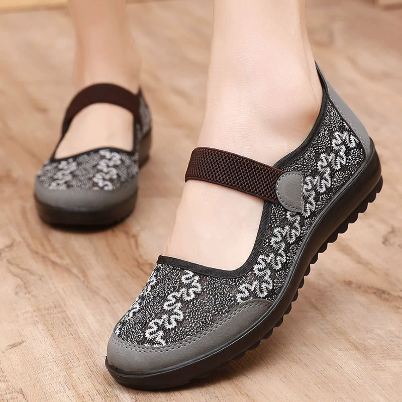 Slip-ons, summer footwear, shoes, sandals for mother