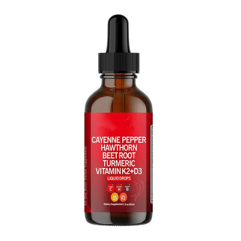 外贸辣椒液山楂果甜菜根姜黄滴剂Cayenne Hawthorn Drops支持oe m