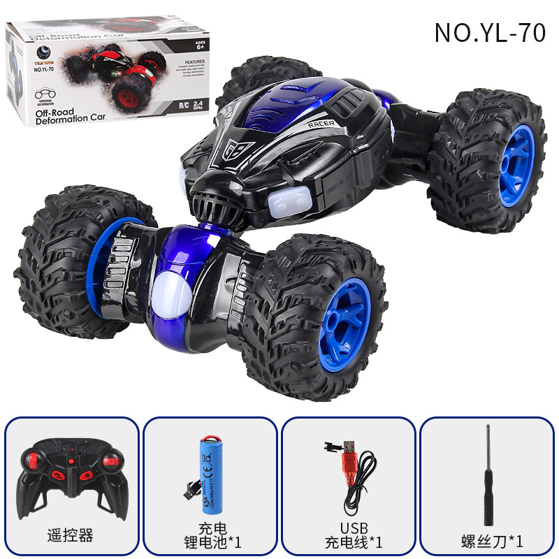 Yl - 70 2.4G acrobacia de torsión coche de control remoto azul 1: 16 588g