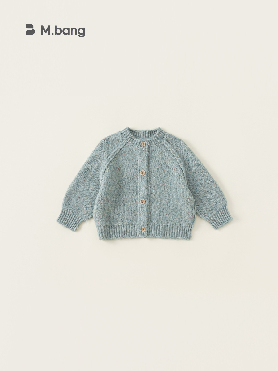 Bangchoan ropa infantil de niñas de punto Cardigan de otoño ropa de bebé de manga larga suéter suave 2026 ropa infantil