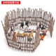 Cross-border simulation farm ranch fence accessories sand tray Greening decoration small fence pastoral scene fence ornaments