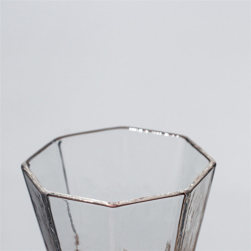 Batch transparent glass teacups, handcrafted heat-resistant hammered diamond cups, Sake cups, owner's tea drinking cups, Gongfu tea set