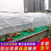 阳台花房保温多肉植物过冬暖棚温室雨棚隧道式窗台暖房支架亚马逊