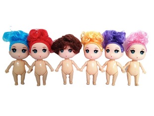 2.5 inch small confused 9cm doll nude doll cake dessert baking mold 9cm handmade small doll 13g