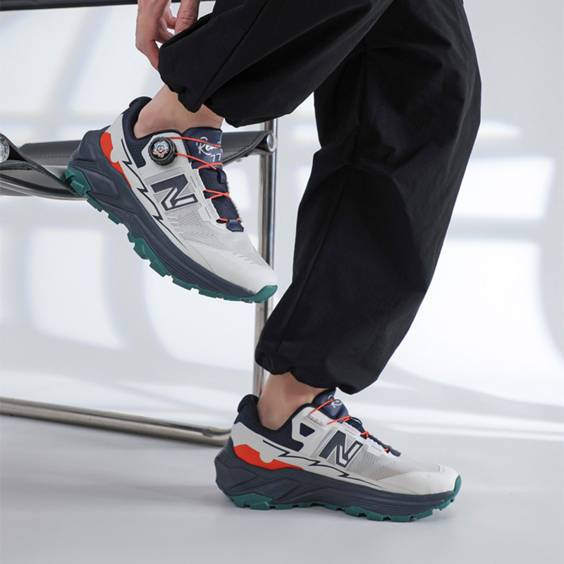 New Balance N-series summer breathable men's shoes, thick-soled mesh sneakers, stylish youth running casual sports shoes for men