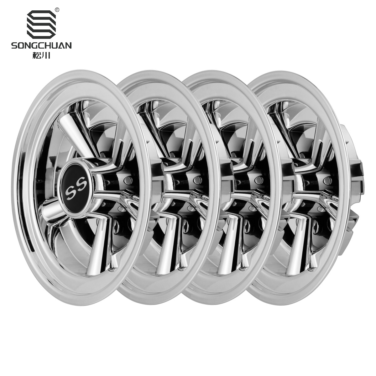 Golf cart SS hub cover for EZGO Club Car YAMAHA 8 inch chrome plated silver